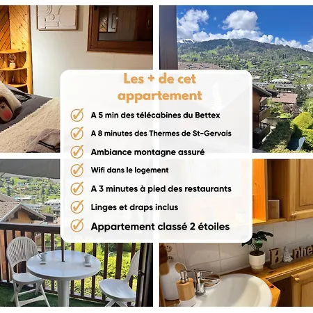 Ski Ou Thermes? Un Appt Cabine Avec Vue Magnifique Saint-Gervais-les-Bains Exterior photo